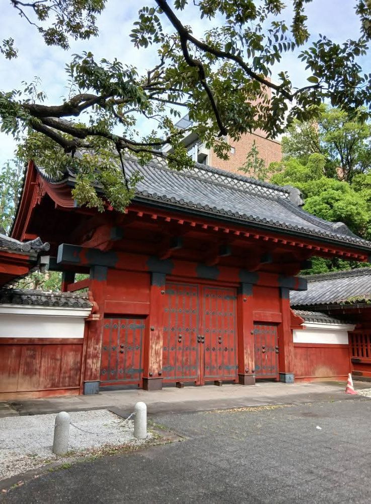 A photo of Akamon, a historic red gate 