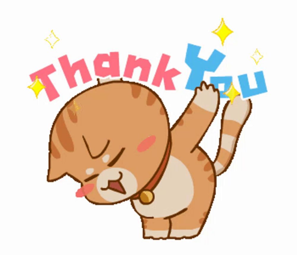 Thank You Sticker Thanks Sticker GIF