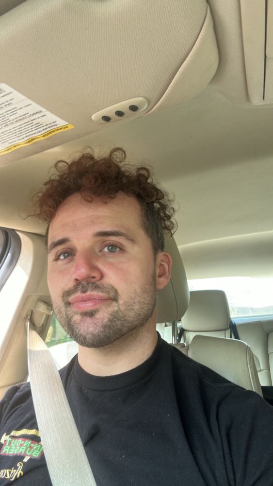selfie of me curly hair goin crazy