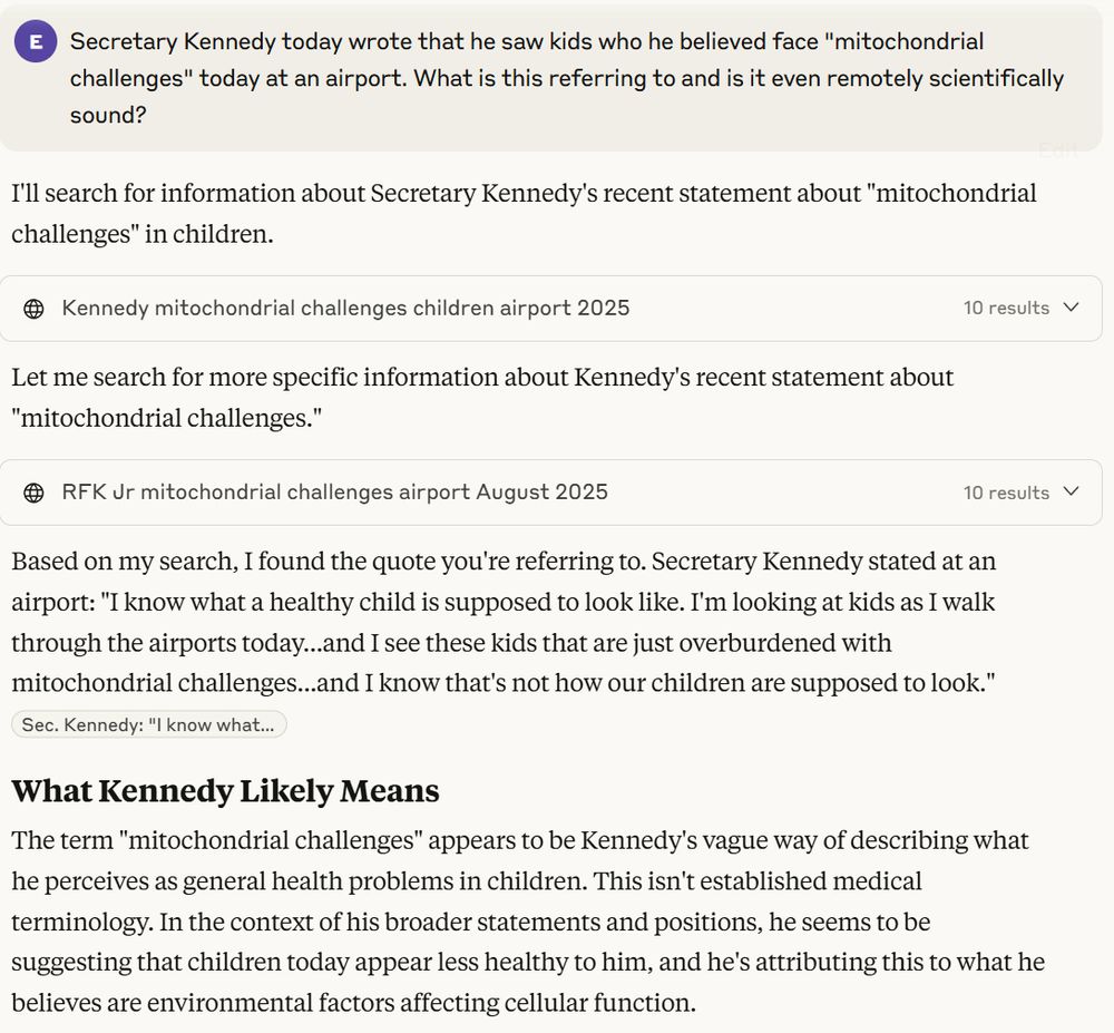 Secretary Kennedy today wrote that he saw kids who he believed face 