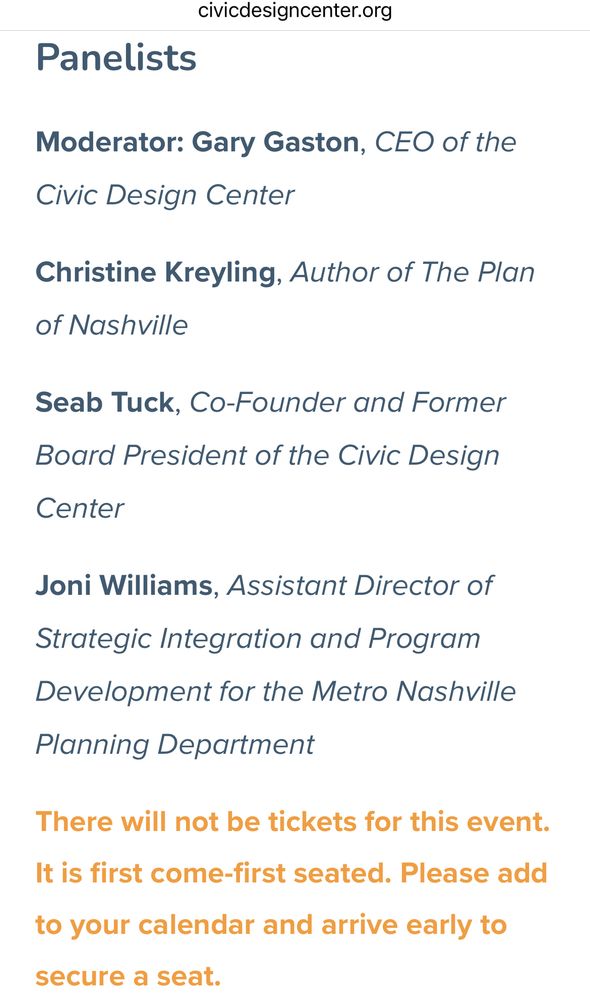 Panelists 