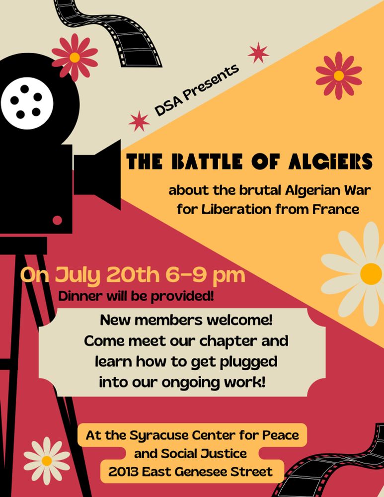 Syracuse DSA Movie Night: THE BATTLE OF ALGIERS