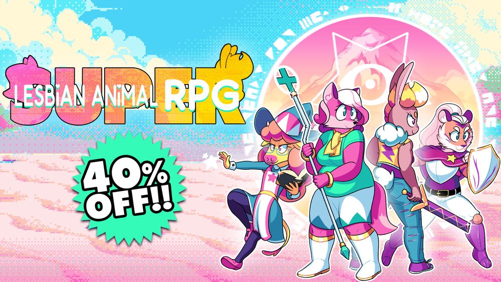 Super Lesbian Animal RPG is 40% off!