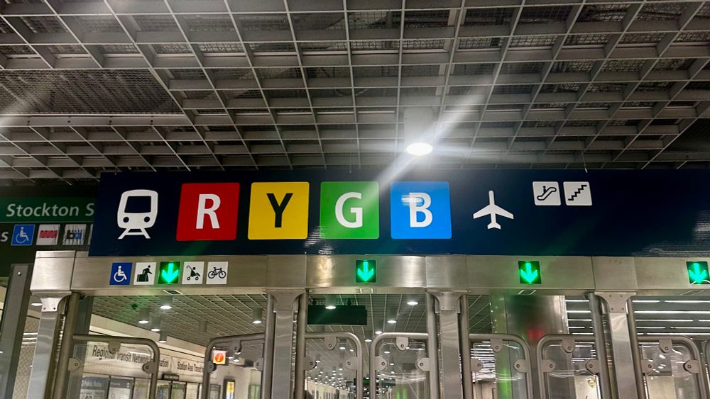 Red, Yellow, Green, and Blue squares that say R, Y, G, and B, in order of the rainbow.