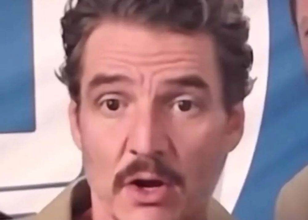 A shocked Pedro Pascal