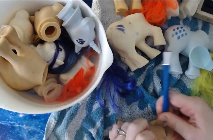 Bucket of my little pony body parts
