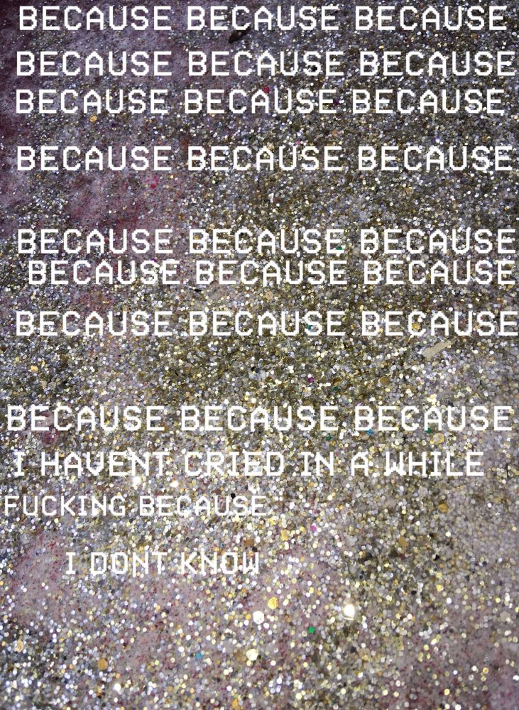 im not typing all that lol. I was feeling a lot of tension, sadness, emptyness, and I just remember thinking a ton about why I was feeling that, what exactly I was feeling. and feeling so done with thinking about it and feeling those things.