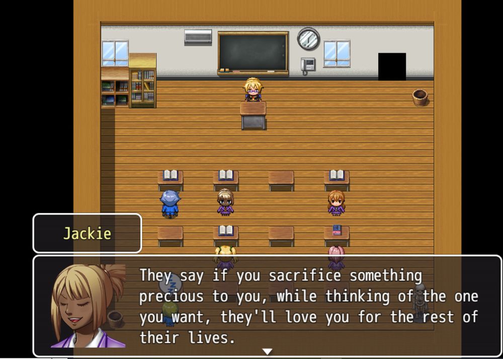 They say if you sacrifice something precious to you, while thinking of the one you want, they'll love you for the rest of their lives.