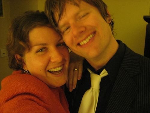 This user (right) and their partner, who just got engaged. They are smiling at the camera. They look very happy. Can you imagine? Simpler times, my friends. Simpler times.