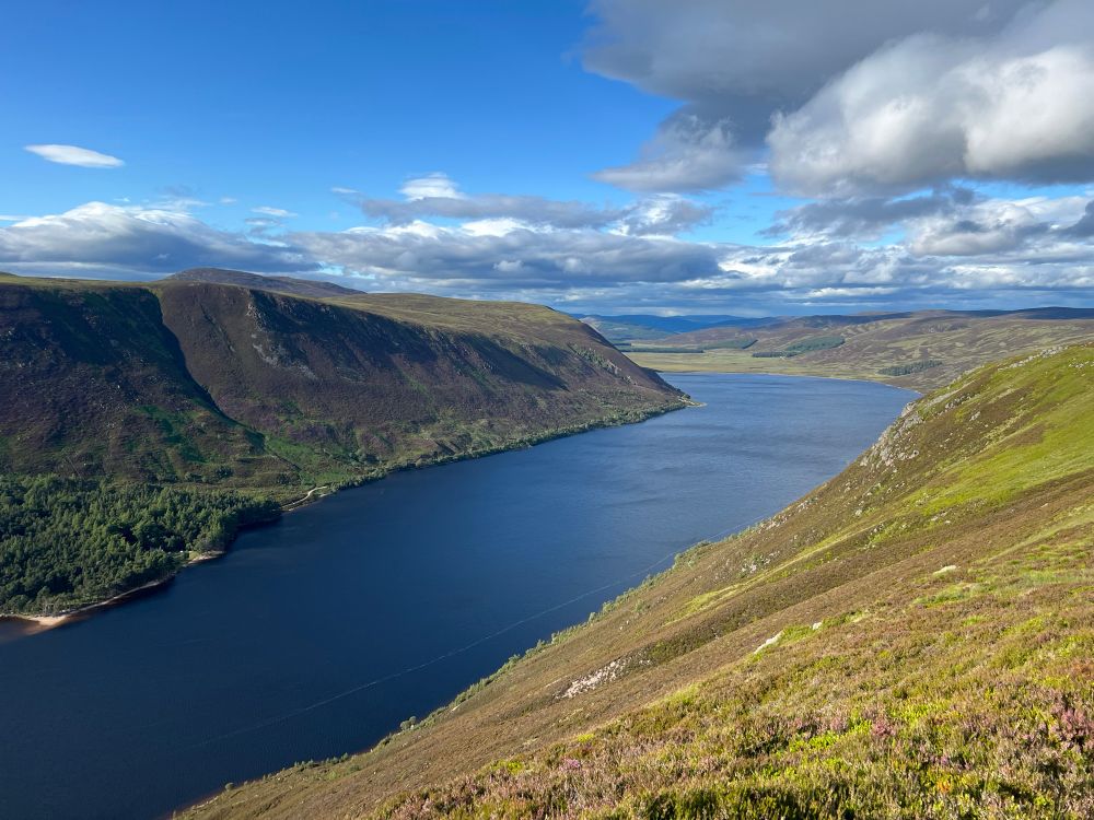 Loch Muick from the long (long, LONG) descent track.