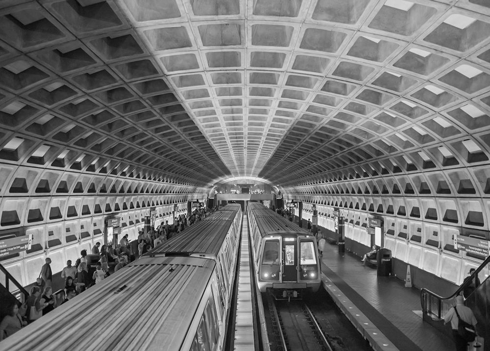 August 2016

A view of Metro trains passing inside the McPherson Square Metro Station from the 18th Street platform above.

This was from my first trip into DC from Virginia after being hired as the National Park Service large format photographer for the Heritage Documentation Programs (Historic American Buildings Survey, Historic American Engineering Record, Historic American Lanscapes Survey).

📷: Leica M9
⚪️: Leica 35mm Summilix-M asph. f/asph. 
