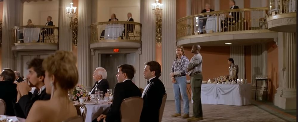 Banquet scene from the movie They Live
