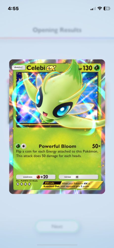 Celebi EX card 