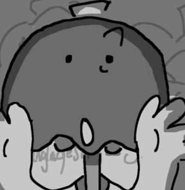 undercover brella (from hit object camp weaponry) going "BOO!!!" or something