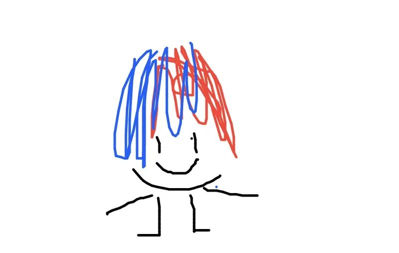 A beautiful doodle of male Alear from Fire Emblem Engage. He smiles, living his best life.