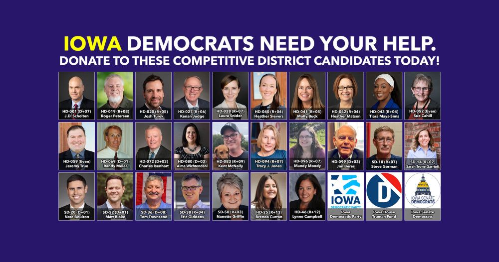 Iowa Dems need your help; donate today!