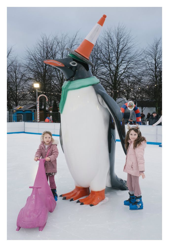 Children in ice rink