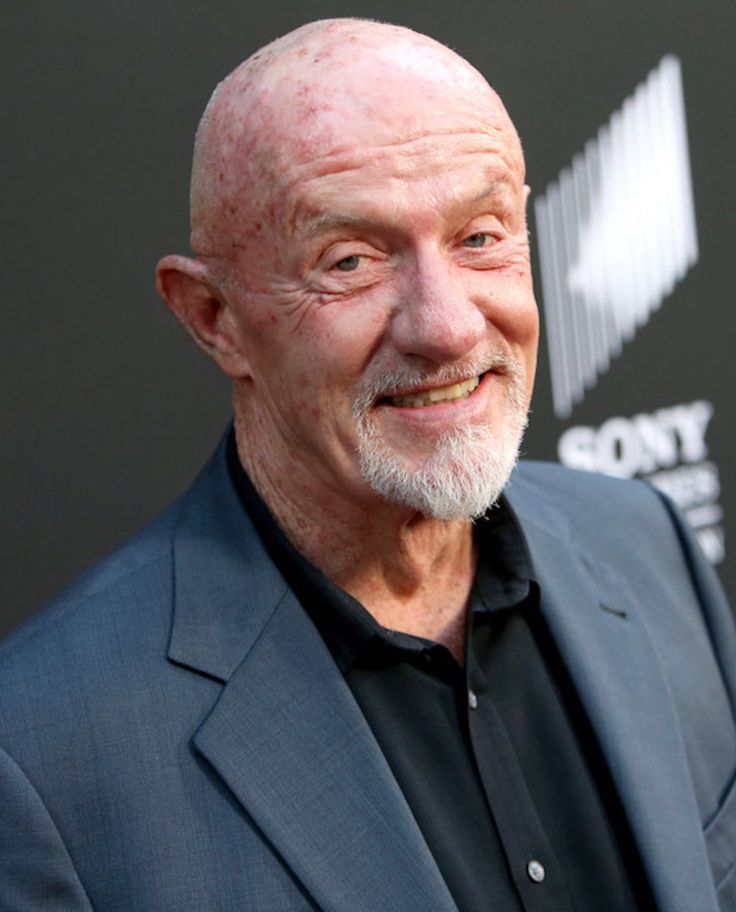 Jonathan Banks is smiling