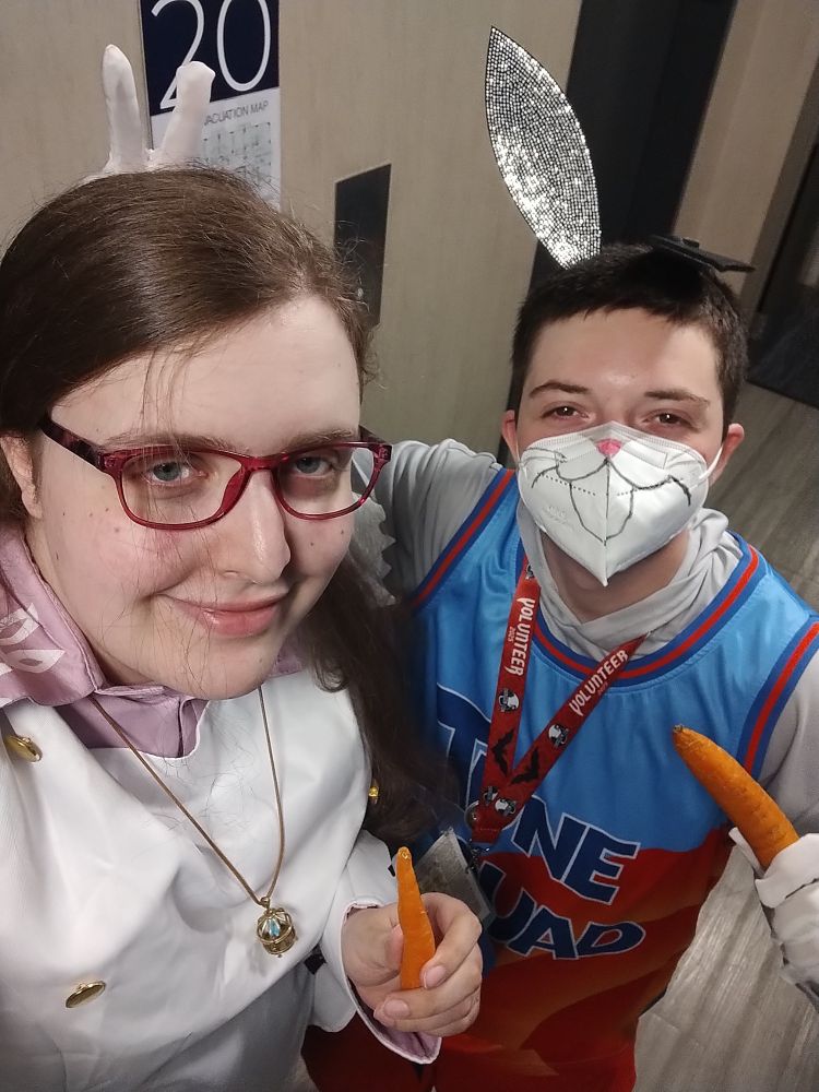 a picture with Bugs Bunny, in lieu of Zero Jr.
(regrettably, I do not know his account)