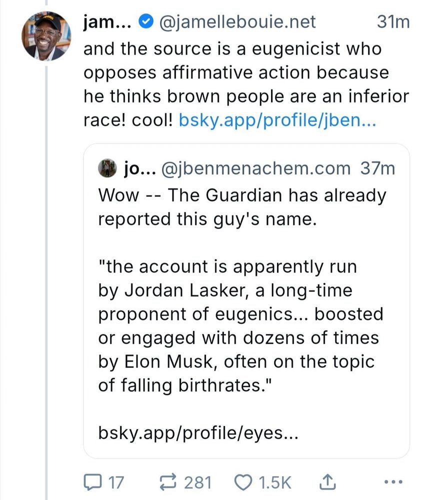 Regarding the nazi-sourced smear against Mamdani, Jamelle Bouie also said, 