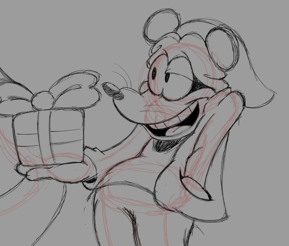 A Little Birthday drawing that I did for my pal ink n swing! 