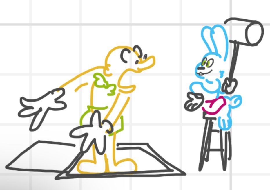 Pre-Reboot Lucky is Buzz Buzzard based since pre-Reboot Riggy is mainly based on Woody Woodpecker 