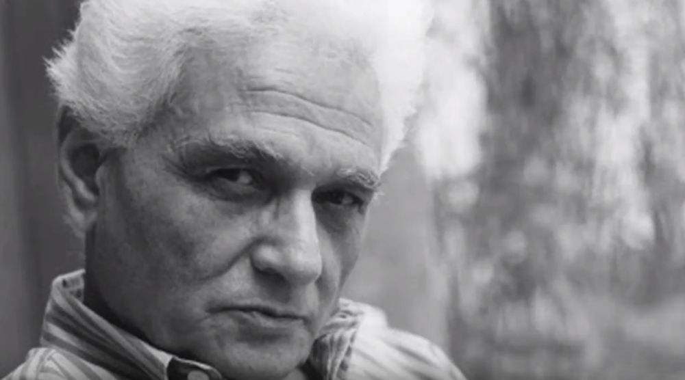 Photo of Derrida pouting like a fuckboy