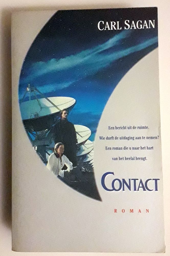 Book cover 'Contact' by Carl Sagan