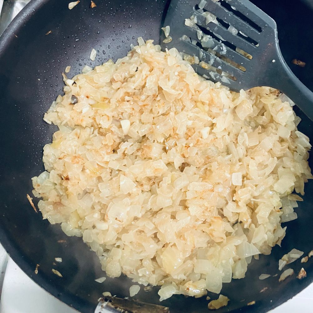 炒めた玉ねぎ