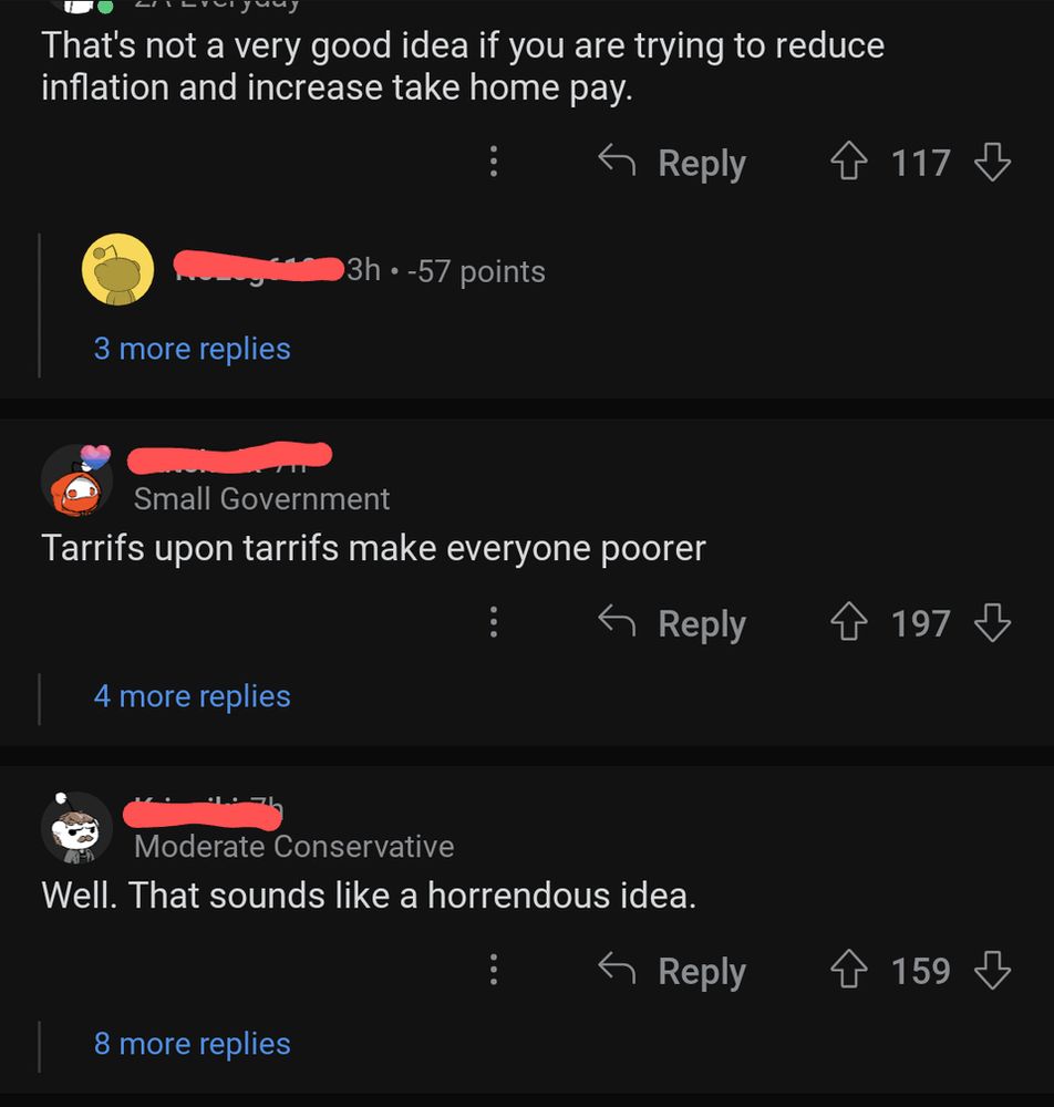 conservatives realizing trump is going to make everyone poorer. 