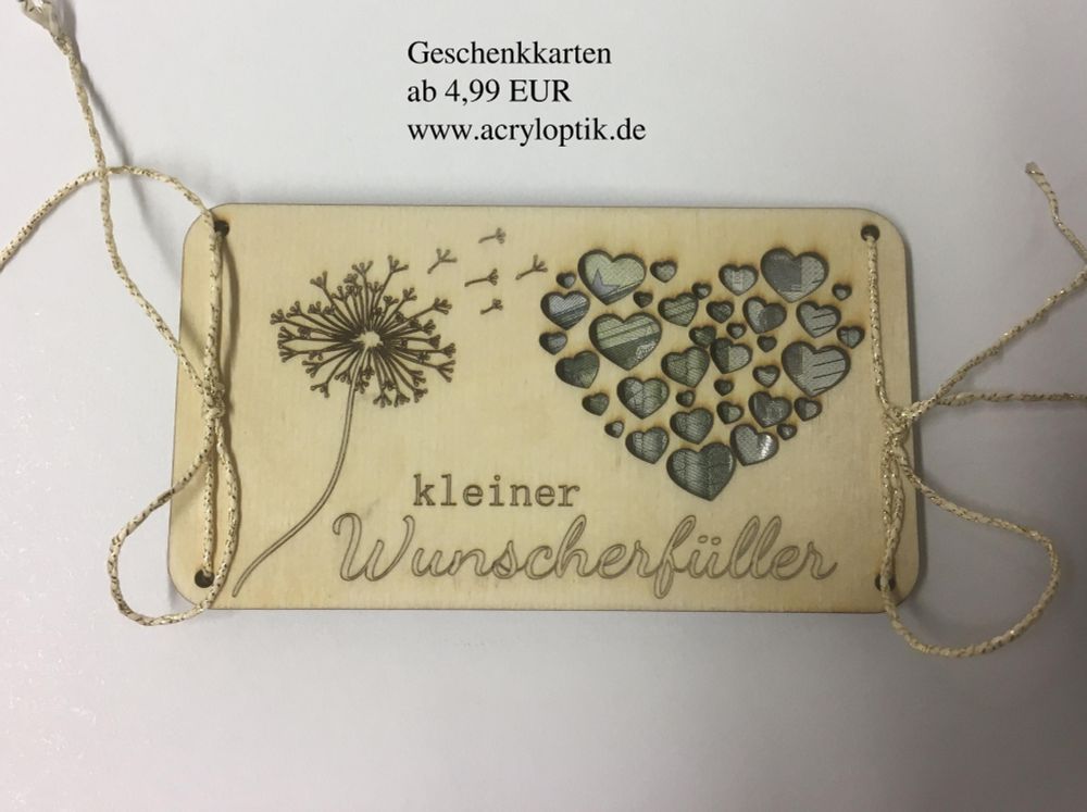 wunschkarte gelasert laser cut www.acryloptik.de