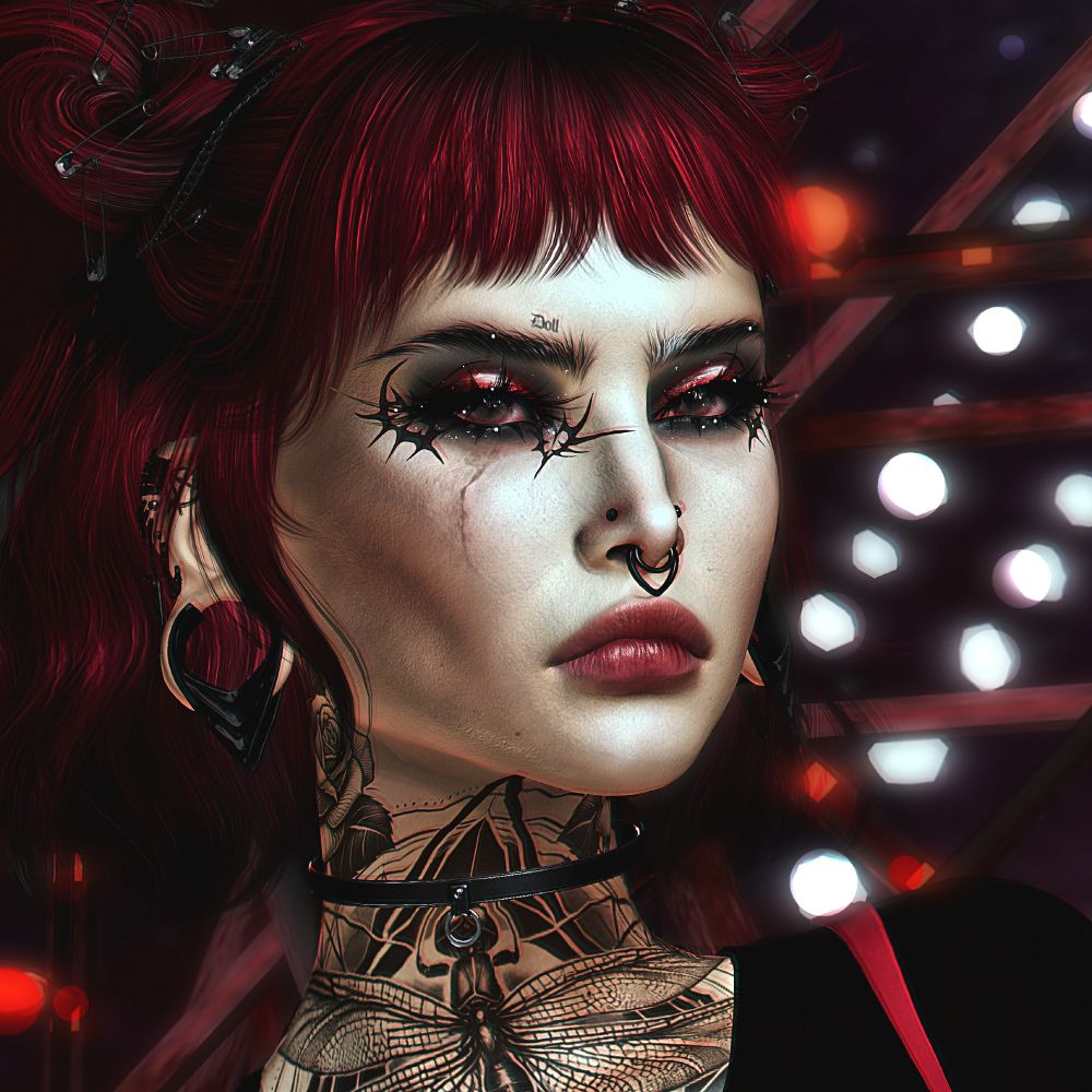 Portrait of a second life avatar.