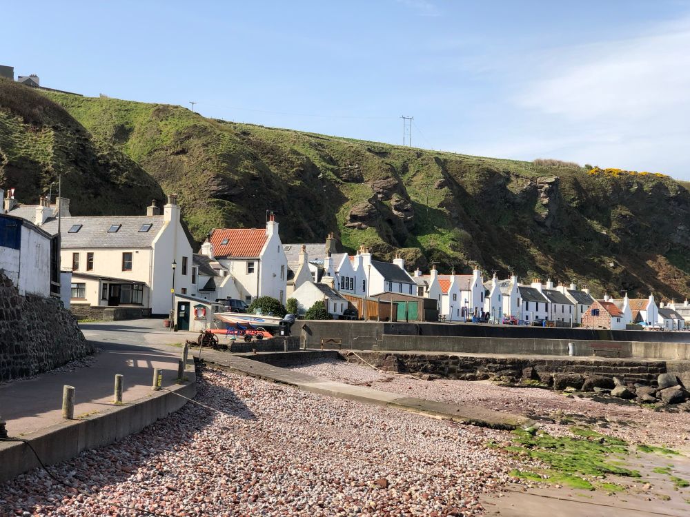 View of Pennan, Scotland. 