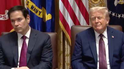 Marco Rubio and Trump, pondering mortality. 