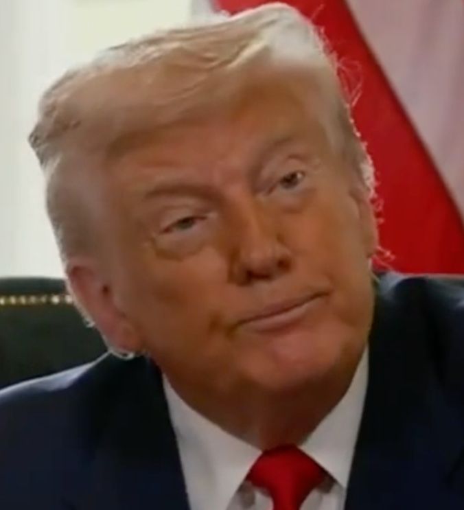 Trump, hair like a helmet