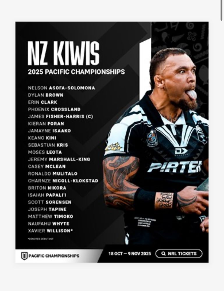 Équipe NZ Pacific Championship 2025 