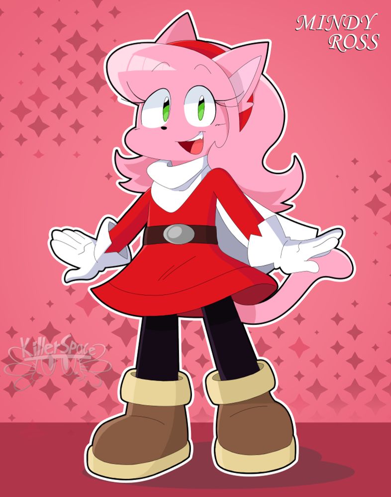 🌟 Meet Mindy Ross! 😺🩷

Mindy is a 15 year old anthropomorphic cat with a radiant personality and a huge enthusiasm for heroes. Among them all, her ultimate inspiration is Minako Kitsune, whom she admires deeply for her bravery, energy, and fiery powers. 🔥

A girl with several talents and hobbies, one of them is caring for and protecting animals and her home in nature that she loves due to the constant threat of Dr. Zeki and other villainsn who interfere with the peace of these.
Mindy is someone who, regardless of the opponent, stands up to protect those she loves, like her family and friends, no matter the situation.

💕 Mindy is the definition of excitement and dedication.