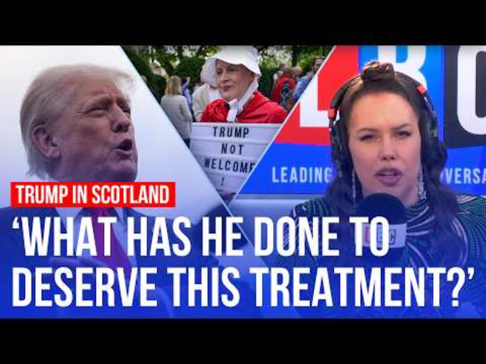 “Who does he think he is?”: Trump protesters gather in Scotland