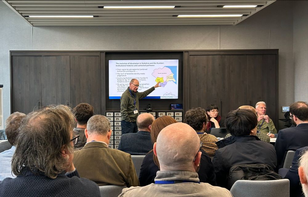 Neil Barnett presenting on:

'The Growing Pains of Devolution in England: A Case Study of the Yorkshire and Humber region.'