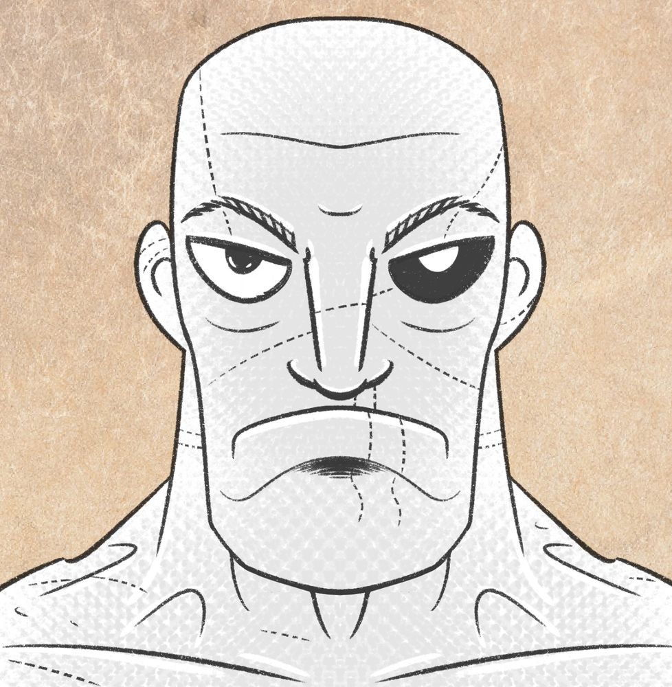 Ghost Devil Claudius sketch in Procreate