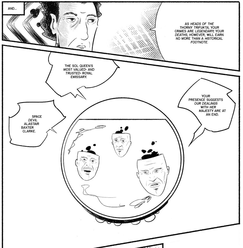 Space Devil Page uncolored