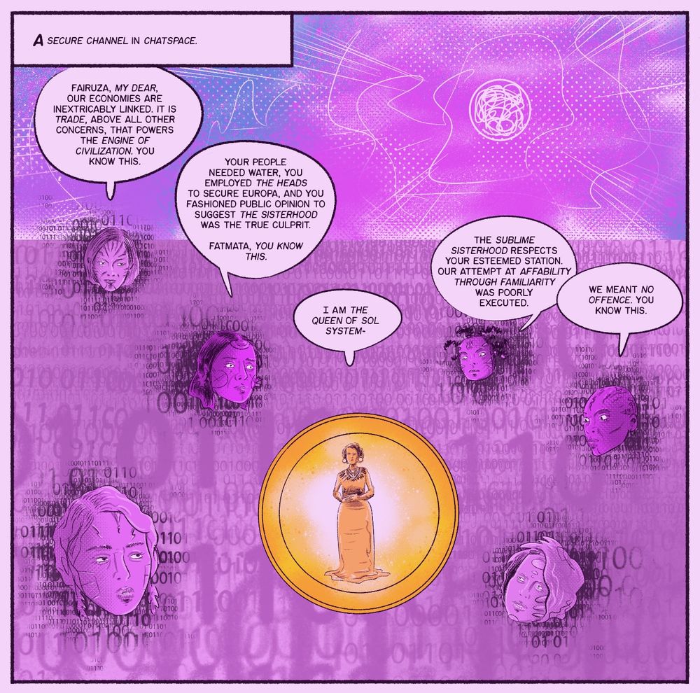 Space Devil page, The Sublime Sisterhood in Chatspace