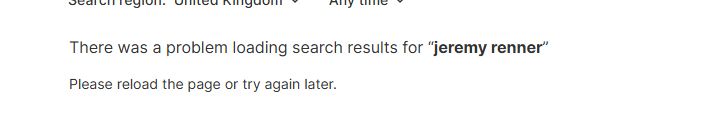 There was a problem loading search results for "Jeremy Renner"