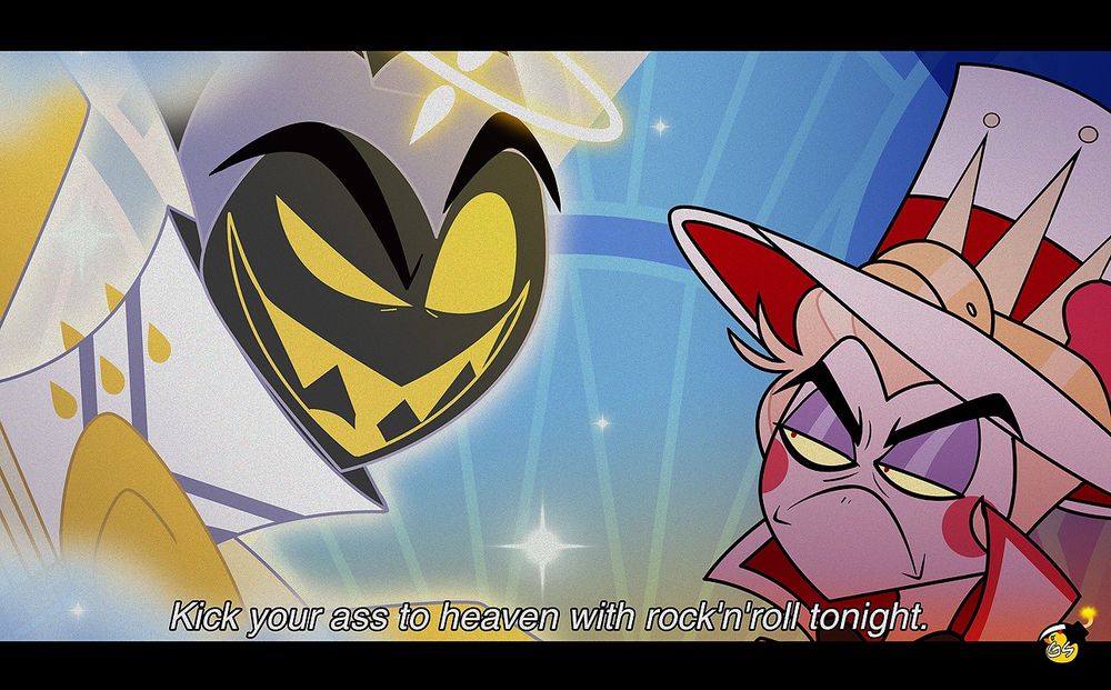 Adam and Lucifer from Hazbin Hotel.