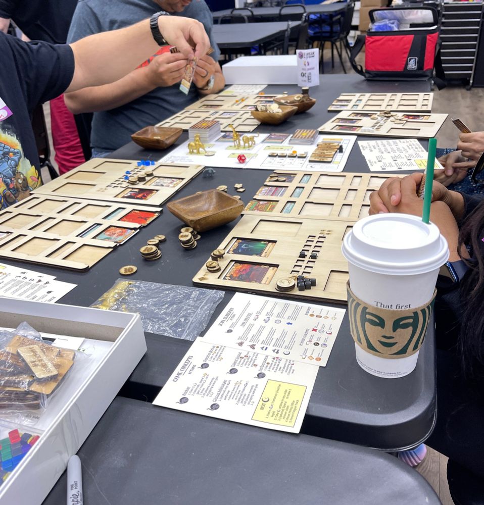 Picture of a board game test session