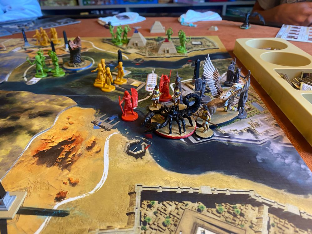 Kemet board game on table