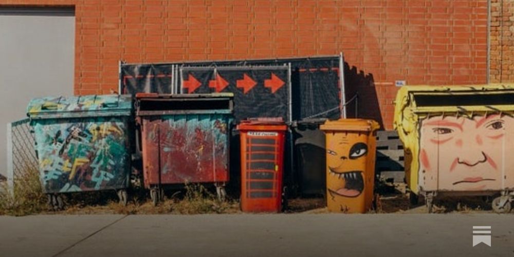 When the building dumpster is in everyone’s way