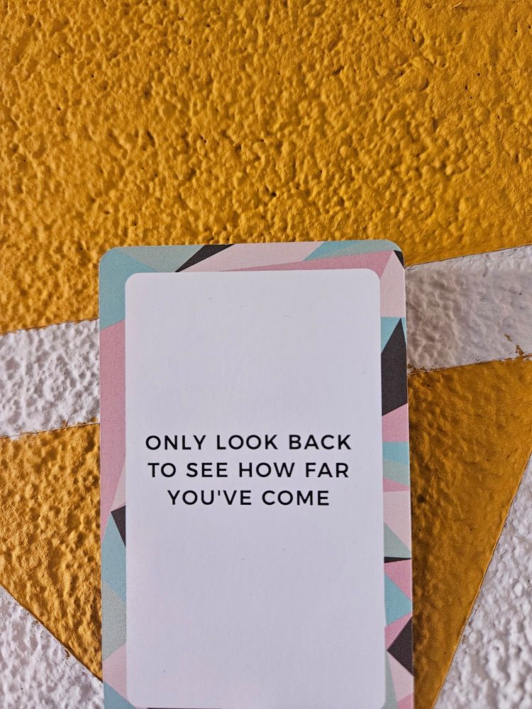 Only look back to see how far you've come