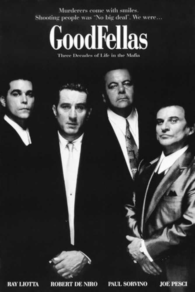 A promo poster for the movie Goodfellas.