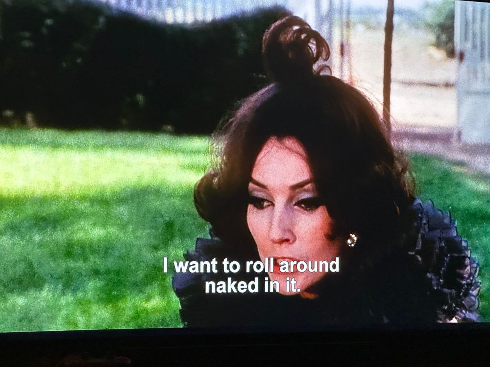 I want to roll around naked on it